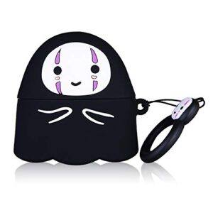 Jowhep Case for AirPod Pro 2019/Pro 2 Gen 2022 Cartoon Cute Silicone Cover with Keychain Fashion Funny Soft Protective Skin for Air Pods Pro Girls Boys Kids Kawaii Shell Cases for AirPods Pro Faceless