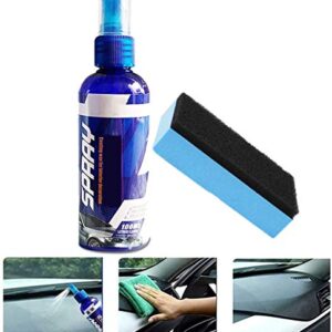 Biaoyun Anti Scratch 100ml Car Nano Ceramic Coating Agent Wax with Sponge,Fog-Free Deep Shine Slick Surface and Long-Lasting Protection