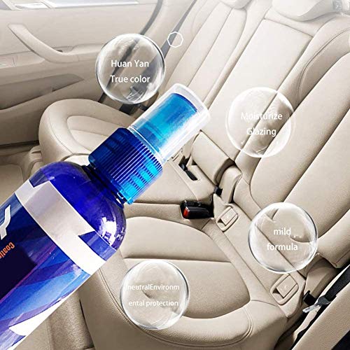 Biaoyun Anti Scratch 100ml Car Nano Ceramic Coating Agent Wax with Sponge,Fog-Free Deep Shine Slick Surface and Long-Lasting Protection