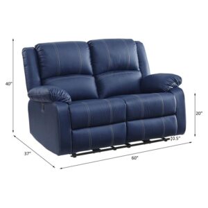 Acme Furniture Zuriel Love Seats, Blue