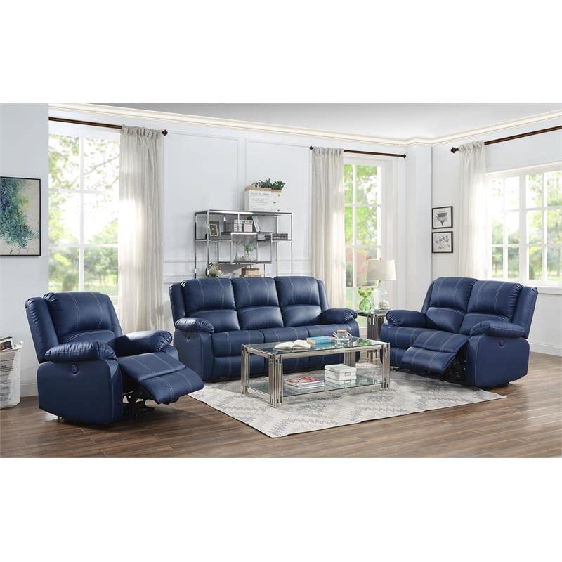 Acme Furniture Zuriel Love Seats, Blue