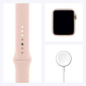 Apple Watch Series 6 (GPS, 40mm) - Gold Aluminum Case with Pink Sand Sport Band (Renewed)