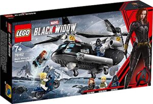 playset marvel avengers black widow's helicopter chase