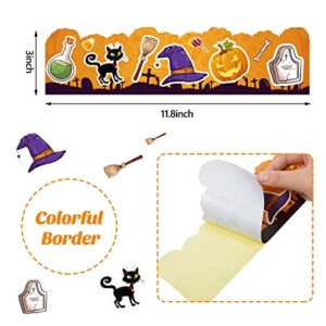 64 Pieces Holiday Bulletin Board Borders Easter Board Borders St. Patrick's Borders Seasonal Self Adhesive Strip Labels for Back to School Classroom Party Supplies