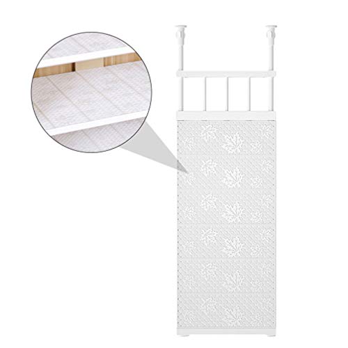 Cabilock Expandable Closet Tension Shelf Rod Adjustable Storage Rack Organizer DIY Divider Separator for Cabinet Wardrobe Cupboard Kitchen Bathroom White S