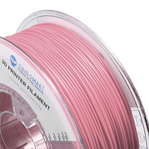 SainSmart TPU 1.75mm 92A Flexible TPU 3D Printer Filament, Dimensional Accuracy +/- 0.04 mm, 1KG Spool, Soft Pink