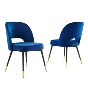 modway rouse dining-chairs, navy
