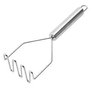 potato masher, stainless steel masher for kichen tool, convenient for making guacamole, egg salad,mashed potato, easy to clean and use
