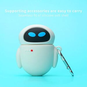 hnspice Case for AirPod 2/1, 3D Cute Cartoons Wall·E Skin Design， for Girls Kids Teens AirPod (EAE)