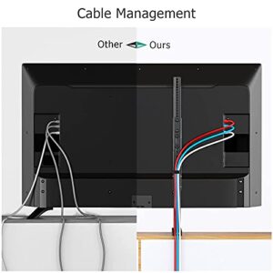 Universal TV Stand, Table Top TV Stand Base Replacement for Most 37 to 80 Inch LCD LED TVs, 4 Height Adjustable TV Legs with Cable Management Hold up to 100lbs,Max VESA 800x400mm,Black(SG81901)