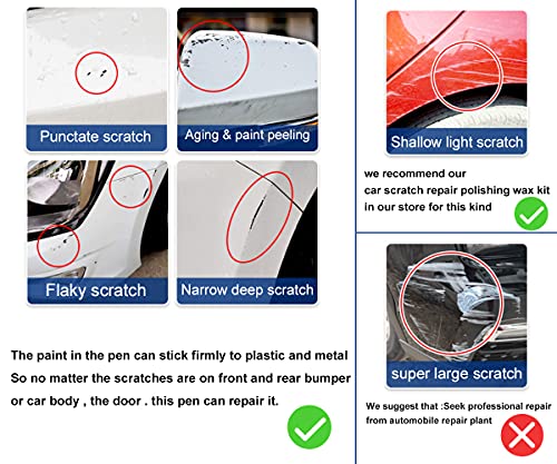 Car Touch Up Paint Pen Silver Auto Scratch Remover Pen 1F7 Auto Scratch Repair Kit for Deep Scratches Trucks Motorcycles Boat Cars Scratch Repair Easy Repair (For Toyota COROLLA, Metallic Silver)