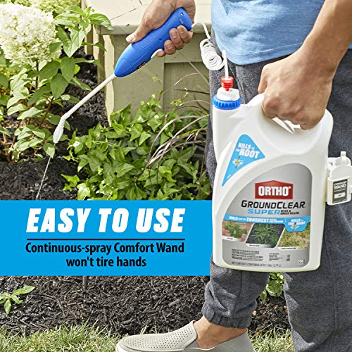 Ortho GroundClear Super Weed & Grass Killer1: with Comfort Wand, Kills to the Root, Fast-Acting, 1 gal.