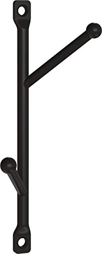 Franklin Brass Small Vertical Double Hook, Matte Black