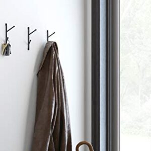 Franklin Brass Small Vertical Double Hook, Matte Black