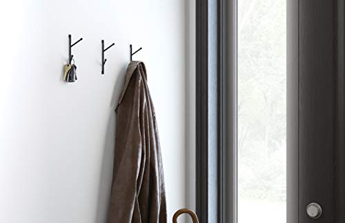 Franklin Brass Small Vertical Double Hook, Matte Black