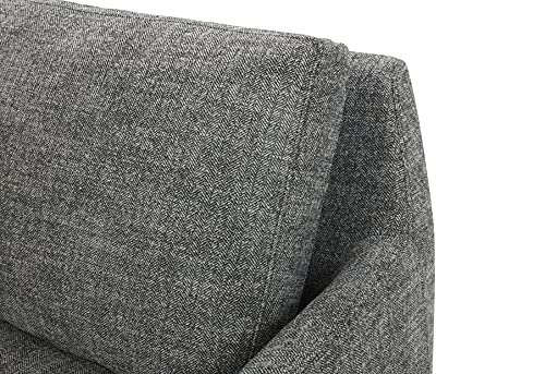 Amazon Brand – Rivet Modern Sofa Couch with Metal Legs, 85"W, Dark Gray