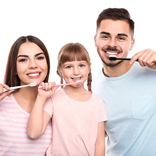 16 Pieces bristle toothbrush Extra Soft Toothbrush Micro-Nano Toothbrush with 20000 Floss Bristles Manual Toothbrushes for Sensitive Teeth Pregnant Women Elderly Children, 2 Styles