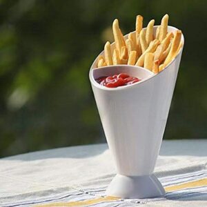 Chip and Dip French Fry Cone & Dipping Cup Veggies and Dipping Finger Foods