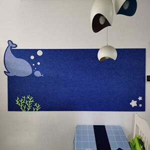 Creative Dolphin Wall Stickers, Children's Room Felt Photo Wall, Kindergarten Works Cork Board Display Board