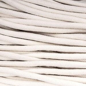 HOZEON 3/8 Inch x 164 Feet Natural Cotton Rope, White Heavy Duty Clothesline Cord Craft Knitting Thread String Wall Hanging Rope for Plant Mirror Garden DIY Decoration Hanger