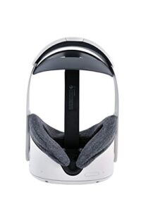 covers for oculus quest 2 gen vr headset- washable & super soft -2 pcs (gray)