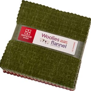 Bonnie Sullivan Woolies Flannel Holiday Warmth Charm Pack 42 5-inch Squares Maywood Studio