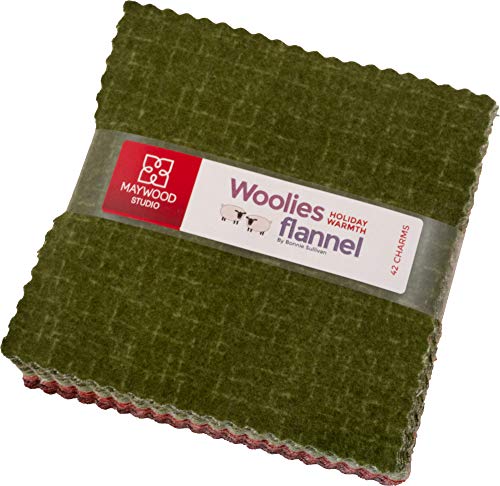 Bonnie Sullivan Woolies Flannel Holiday Warmth Charm Pack 42 5-inch Squares Maywood Studio