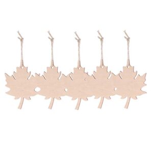 heallily 21pcs maple leaf hanging cutouts thanksgiving hanging tags decorative christmas unfinished tree pendants xmas holiday paintable cutout shape ornaments