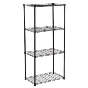 ahxml 4-tier metal wire shelf storage rack, durable organizer unit perfect for pantry laundry bathroom kitchen closet organization , 21" wx13 dx47 h