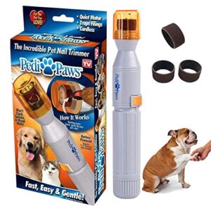 dog nail grinder, upgraded version professional electric pet nail grinder trimmer grooming tools