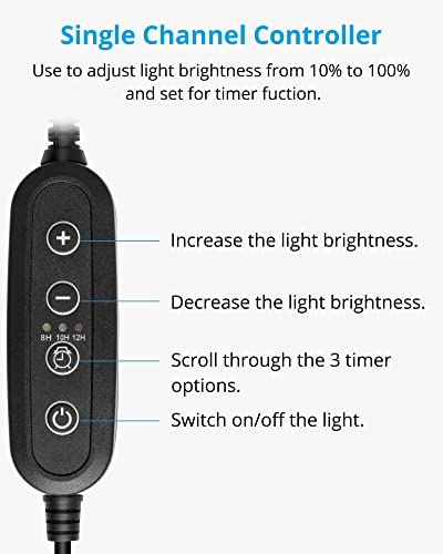 NICREW Aquarium Light Timer&Dimmer, Easy to Program Fish Tank Light Controller