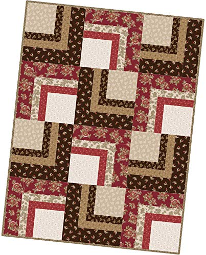 Maywood Studio Ruby Corner Cabin Quilt Pod Kit by Bonnie Sullivan POD-MAS08-RUB