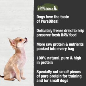 Mini-PureBites Freeze Dried Beef Dog Treats | Only 1 Ingredient | 85g