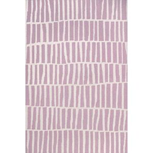 nuLOOM Lemuel Hand Tufted Wool Area Rug, 5' x 8', Baby Pink