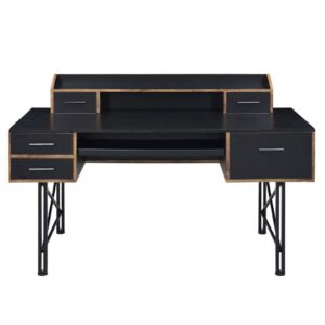 Acme Furniture Safea Writing Desk, Black