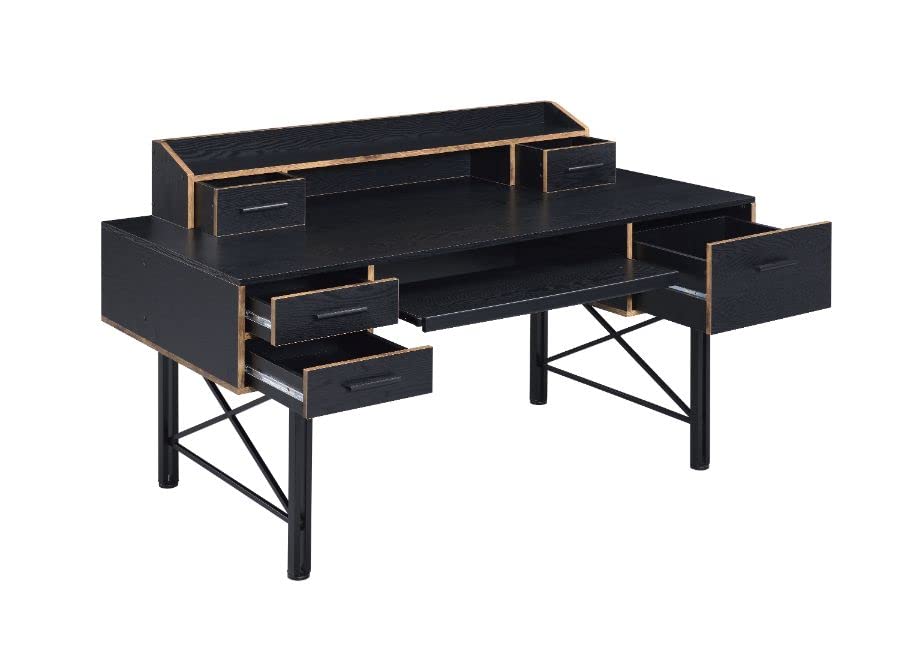 Acme Furniture Safea Writing Desk, Black