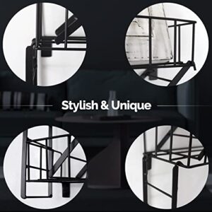 Chicago Merchandise Co. | New York Industrial Style Fire Escape Novelty Wall Shelves Unit, Black