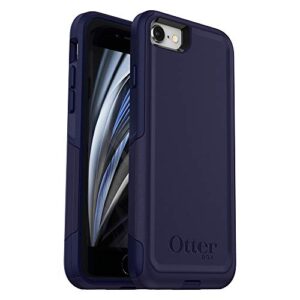otterbox iphone se 3rd & 2nd gen, iphone 8 & iphone 7 (not compatible with plus sized models) commuter series case - indigo way, slim & tough, pocket-friendly, with port protection