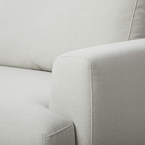 Amazon Brand – Rivet Modern Living Room Accent Chair, 46.5"W, Chalk