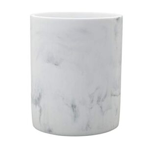 zenna home, grey marble corin waste basket (050965062a)