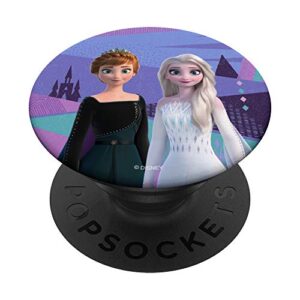 disney frozen 2 queen anna and snow queen elsa arendelle popsockets popgrip: swappable grip for phones & tablets