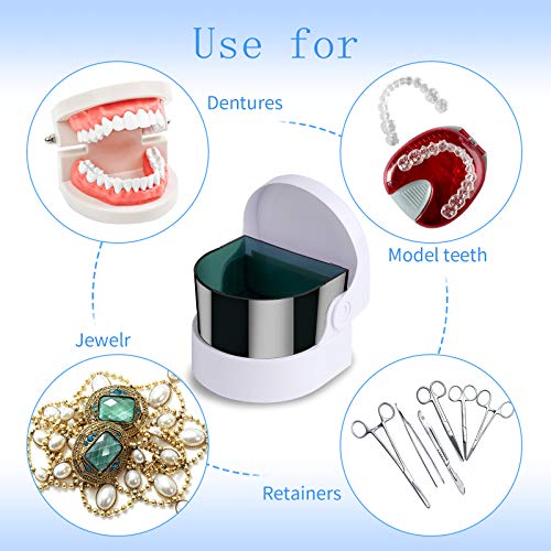 Lamoutor Sonic Cordless Cleaner Jewelry Denture Cleaning Machine