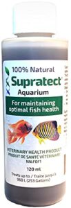 aquarium water conditioner - supratect, 100% plant based fish health conditioner (4 oz bottle)