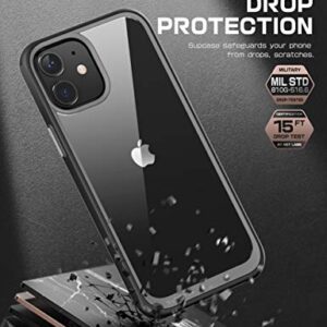 SupCase Unicorn Beetle Style Series Case Designed for iPhone 12 (2020) / iPhone 12 Pro (2020) 6.1 Inch, Premium Hybrid Protective Clear Case (Black)