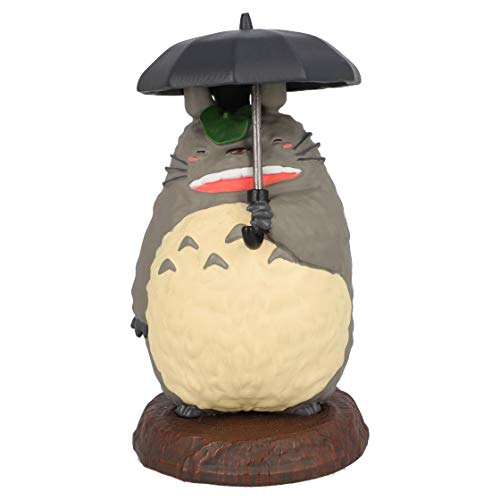 Studio Ghibli via Bluefin Benelic Totoro Holding Umbrella Paper Clip Holder - My Neighbor Totoro - Official Studio Ghibli Merchandise, Gray, 4 inches