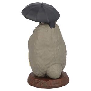 Studio Ghibli via Bluefin Benelic Totoro Holding Umbrella Paper Clip Holder - My Neighbor Totoro - Official Studio Ghibli Merchandise, Gray, 4 inches