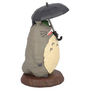 Studio Ghibli via Bluefin Benelic Totoro Holding Umbrella Paper Clip Holder - My Neighbor Totoro - Official Studio Ghibli Merchandise, Gray, 4 inches