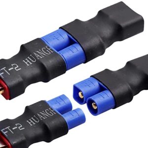 Hobbypark T Plug Deans Style to EC3 Connector Plugs Adapter RC Lipo Battery Charger Conversion with Battery Straps