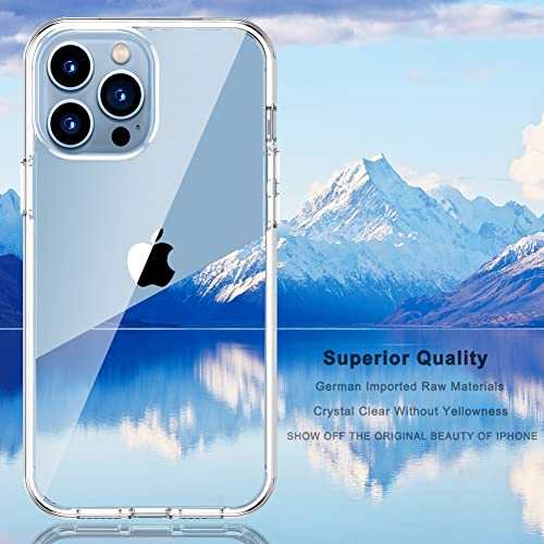 COOLQO Compatible for iPhone 12 Pro Max Case 6.7 Inch, and [2 x Tempered Glass Screen Protector] Clear 360 Full Body Coverage Silicone Protective 13 ft Shockproof Phone Cover