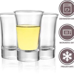 Encheng 1.4 Ounce Heavy Base Shot Glass Set,Whisky Shot Glasses 1.4 oz, Liqueur Glasses Spirits Glasses Mini Glass Cups Double Side Cordial Glasses,Tequila Cups Small Glass Shot Cups 40 Pack